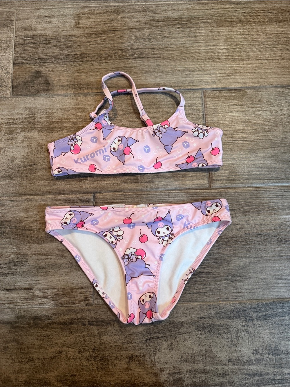 Zara Pink Kids Bikini Set with Character Print